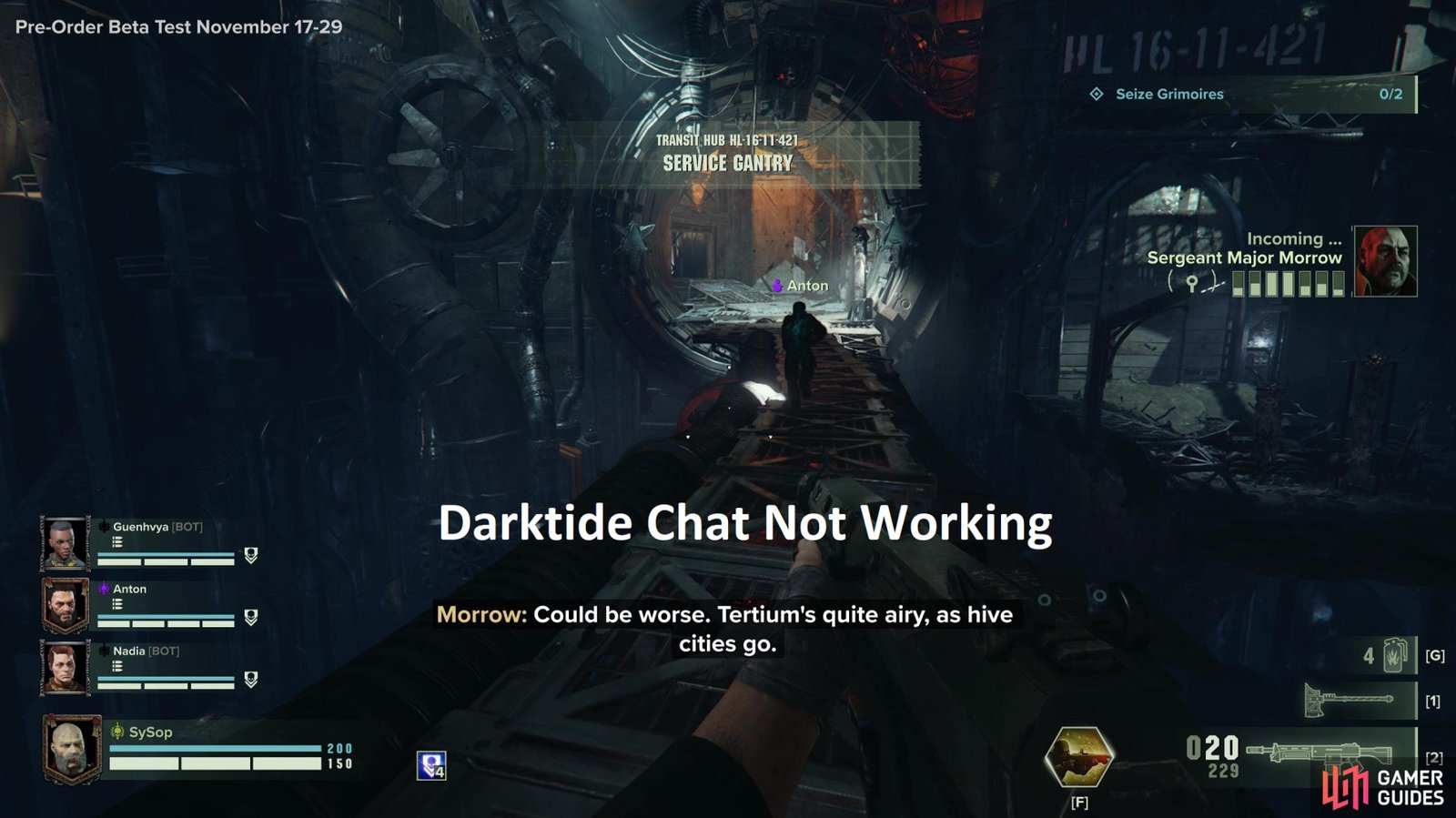 Darktide Chat Not Working