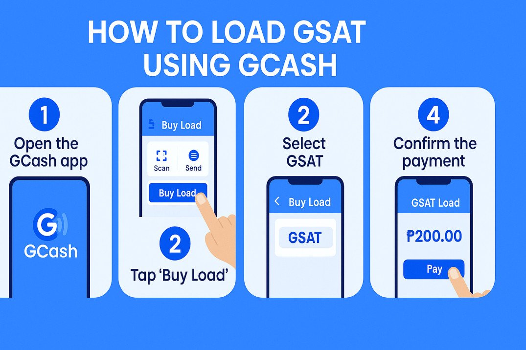 How to Load GSAT Using GCash