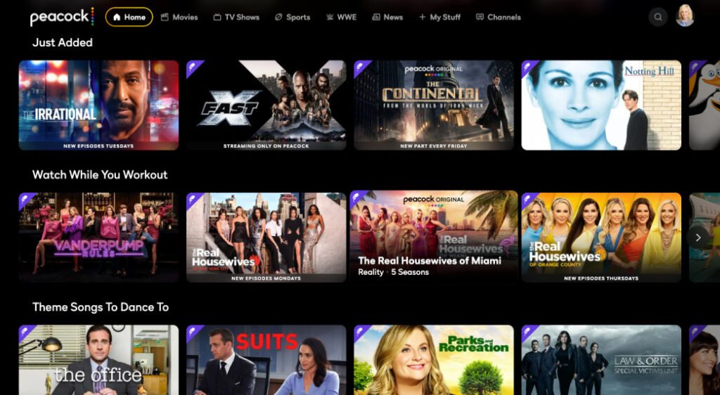 peacock tv