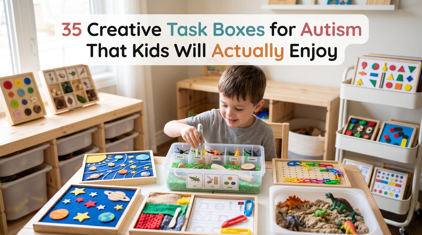 Task Boxes for Autism