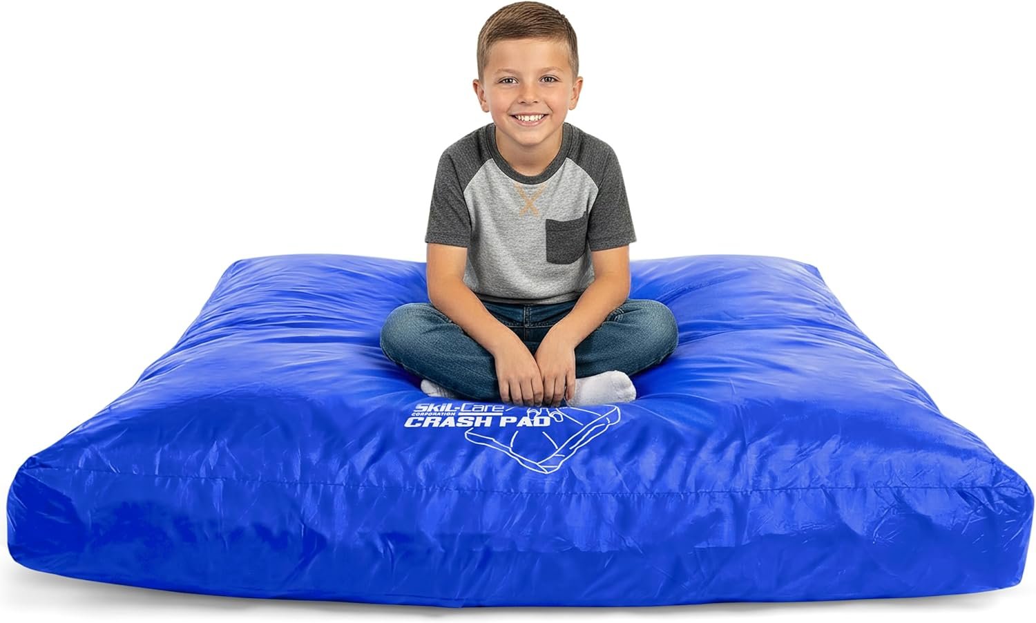 Skil-Care Crash Pad for Kids | Sensory Crash Mat for Active Play | High-Density & Soft Foam Blocks Landing Zone | Kids Jumping Pillow for Indoor & Outdoors Use with Durable Nylon Cover - 5x5 f...
