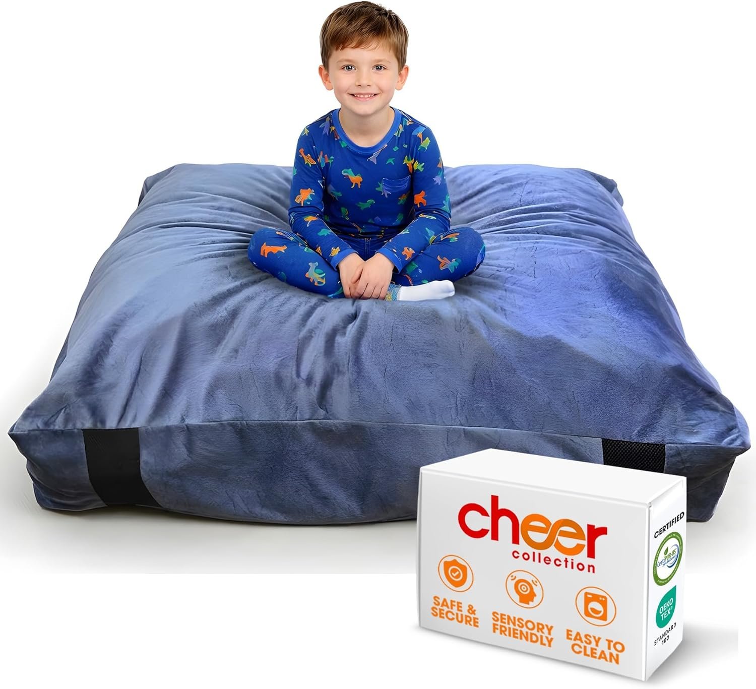 Cheer Collection Crash Pad - Crash Pads for Kids Sensory with Washable Cover - Sensory Room Must Haves - Crash Mat (3' x 4' FT)