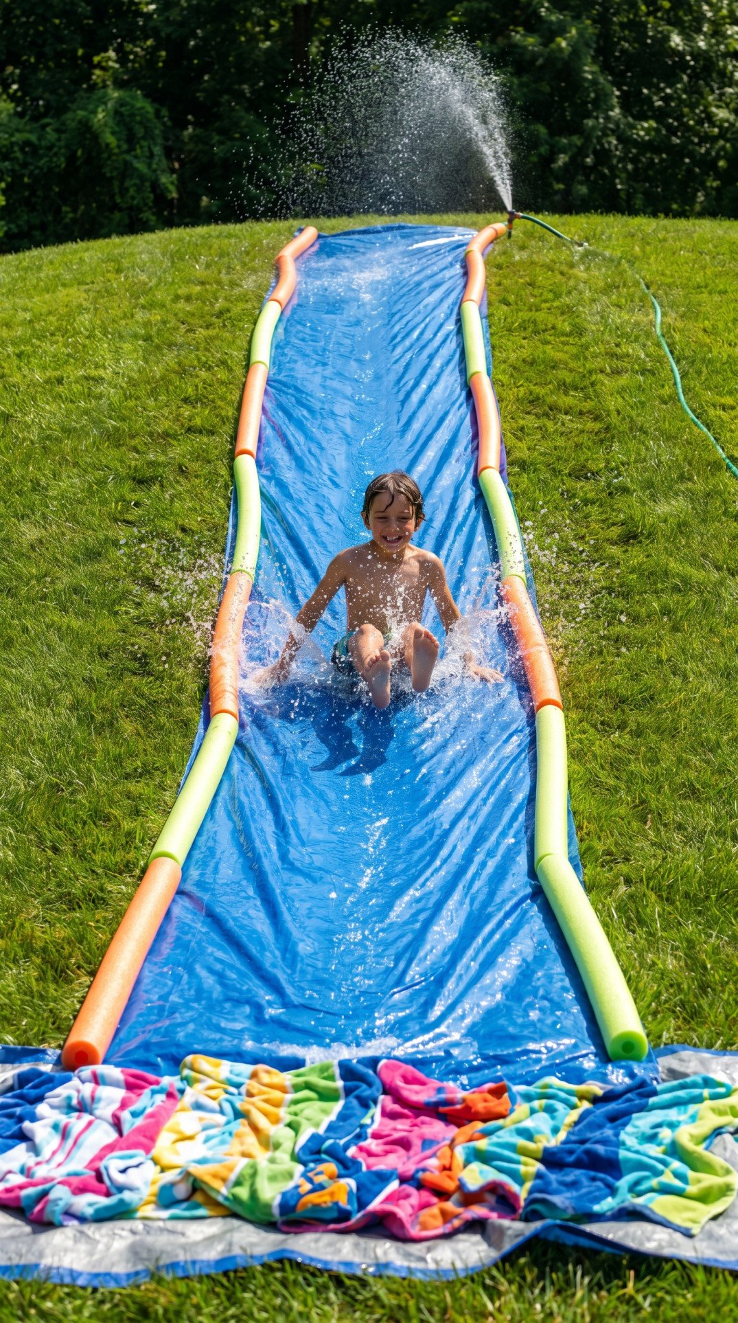 Backyard Water Slide Party