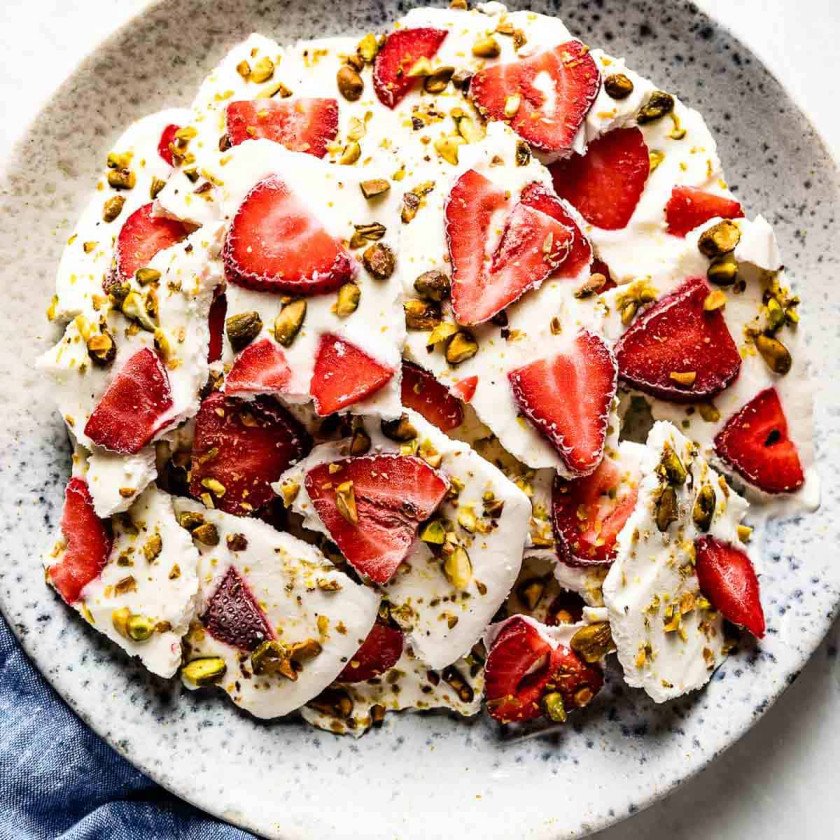Frozen Yogurt and Fruit Bark