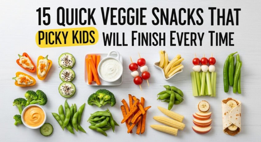 15 Quick Veggie Snacks That Picky Kids Will Finish Every Time